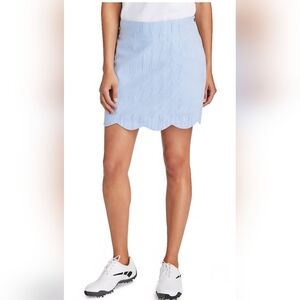 4 NEW Vineyard Vines Performance Skort,Blue & White,Scolloped,Luxury,Tennis